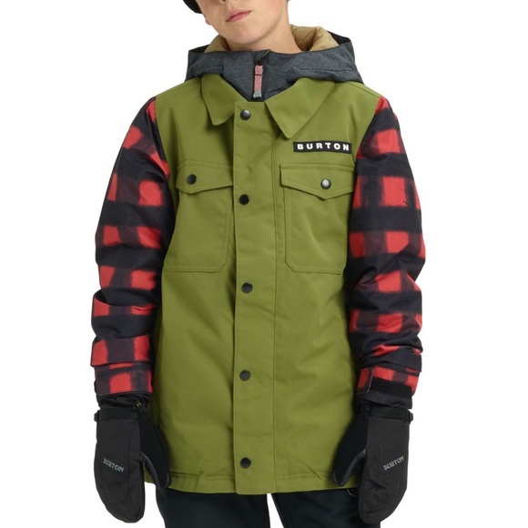 Burton Uproar Insulated Snowboarding hooded winter Jacket - Boys' Small - Picture 1 of 16